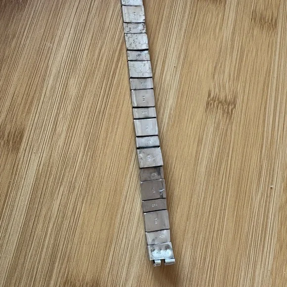 Silver Geometric Pattern Bracelet - Picture 3 of 3